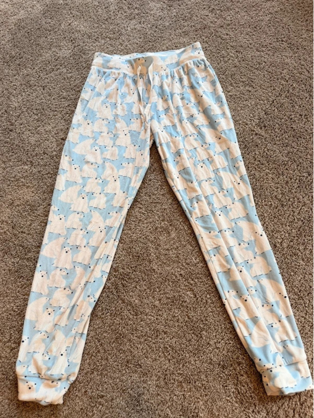 Light Blue Polar Bear Pajama Pants - Soft Sleepwear